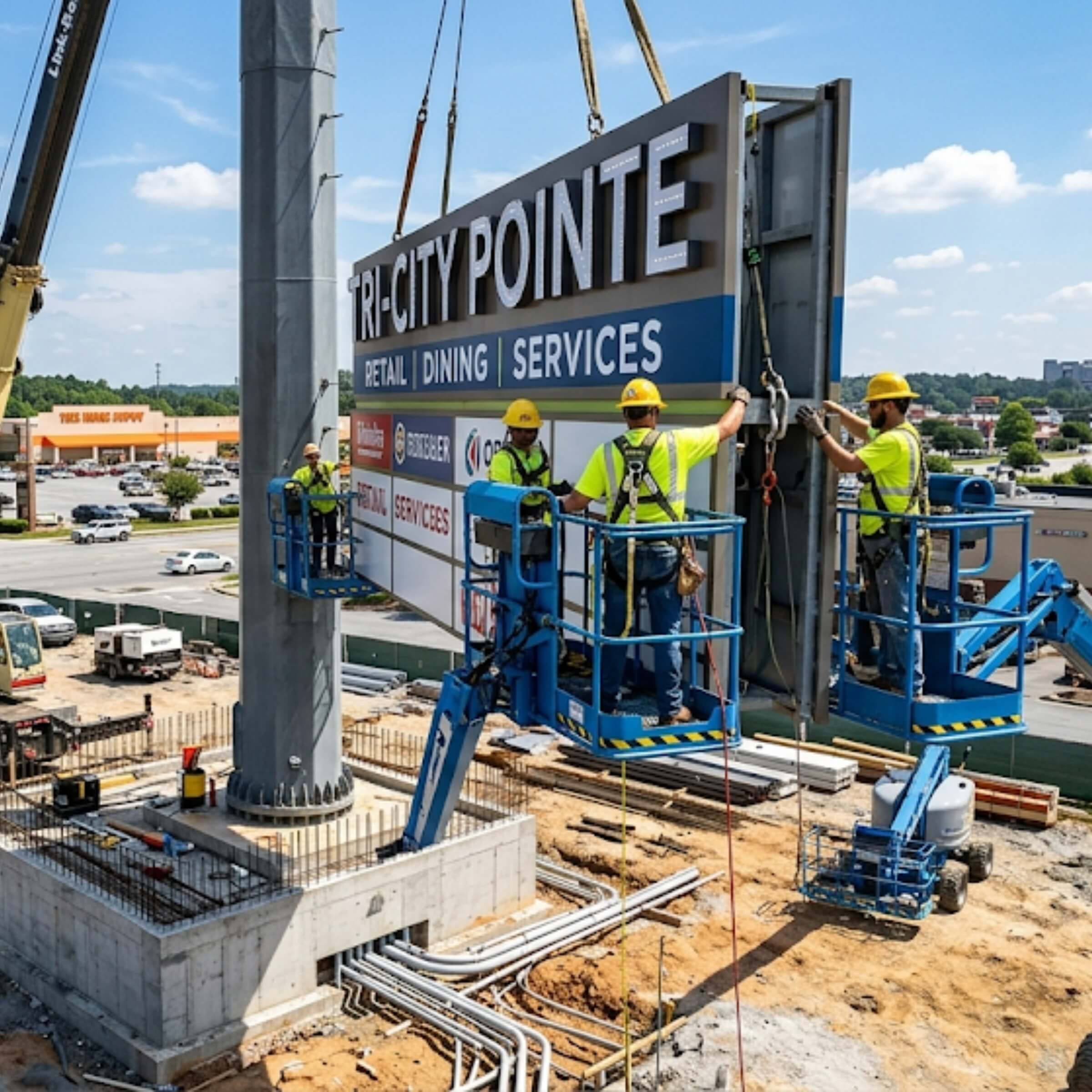 pylon and pole sign repairing service