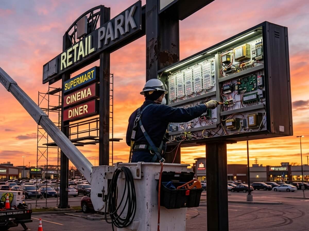 pylon signs repairing services nyc